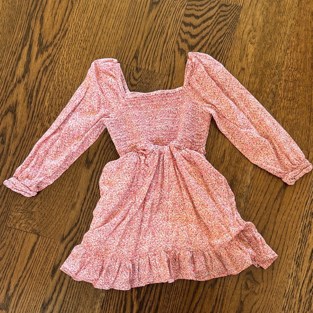 Vineyard Vines Pink Floral Kids Dress